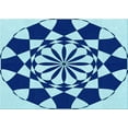 thumbnail image 1 of Ahgly Company Machine Washable Indoor Rectangle Transitional Blueberry Blue Area Rugs, 7' x 9', 1 of 7