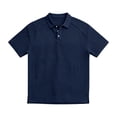 thumbnail image 5 of Breeze Polo Shirts for Men Beer Belly Texture Stretchy Quick Dry Golf Shirt Summer Casual Short Sleeve Collared Top,L,Navy, 5 of 6