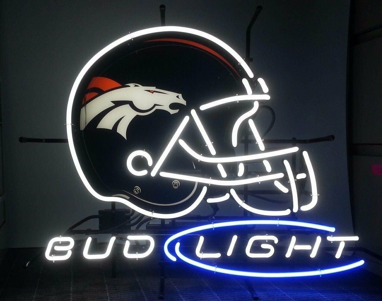 Coors Light Denver Broncos Neon Sign Beer Bar Gift 14"x10" Lamp 