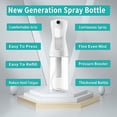 thumbnail image 5 of Spray Bottle for hair 200ml/6.8oz 2Pack Empty Fine Mist Spray Bottle Ultra Fine Continuous Spray Water Bottle Fine Mist Sprayer for Hair Styling, Cleaning,Plants, Misting & Skin Care Clear, 5 of 7