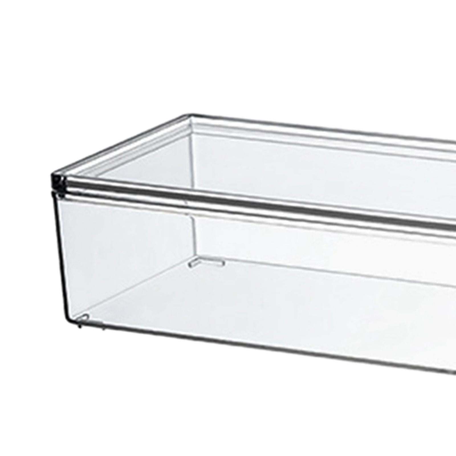 Baoblaze Fridge Organizer Food Storage Bin Clear Stackable for Forks Sundries Freezer Small