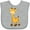 AC-Heather Grey, variant on Inktastic Cute Baby Giraffe Boys or Girls Baby Bib
