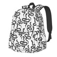 thumbnail image 1 of Disketp Hand Drawn Snake Mochila Escolar de Gran Capacidad y Peso Ligero, Mochila de Viaje Ideal para Escuela, Trabajo y Uso Diario, Cómoda y con Estilo, 1 of 8