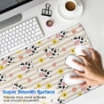 thumbnail image 4 of Long Mouse Pads for Desk,Beige Cow Flower Pattern Desk Mats on Top Of Desks, Desk Mouse Pad Extra Large with 3mm Non-Slip Base and Stitched Edge for Gaming,Office,Work,Home 31.5"x11.8", 4 of 6