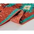 thumbnail image 3 of Chezmoi Collection Prescott 3-Piece Southwestern Multi-Color Red Quilt Bedspread Set, Queen, 3 of 5