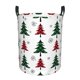 thumbnail image 1 of Balery Buffalo Plaid Christmas Trees Cesta de ropa redonda con asas, impermeable, independiente, para ropa, juguetes, dormitorio y familia-Medium, 1 of 6