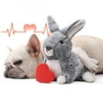 thumbnail image 7 of Yirtree Puppy Toy Soft Texture Cute Rabbit Simulate Heartbeat Bite Resistant Interactive Emotional Comfort Washable Pet Puppy Heartbeat Interactive Plush Toy for Daily Use, 7 of 7