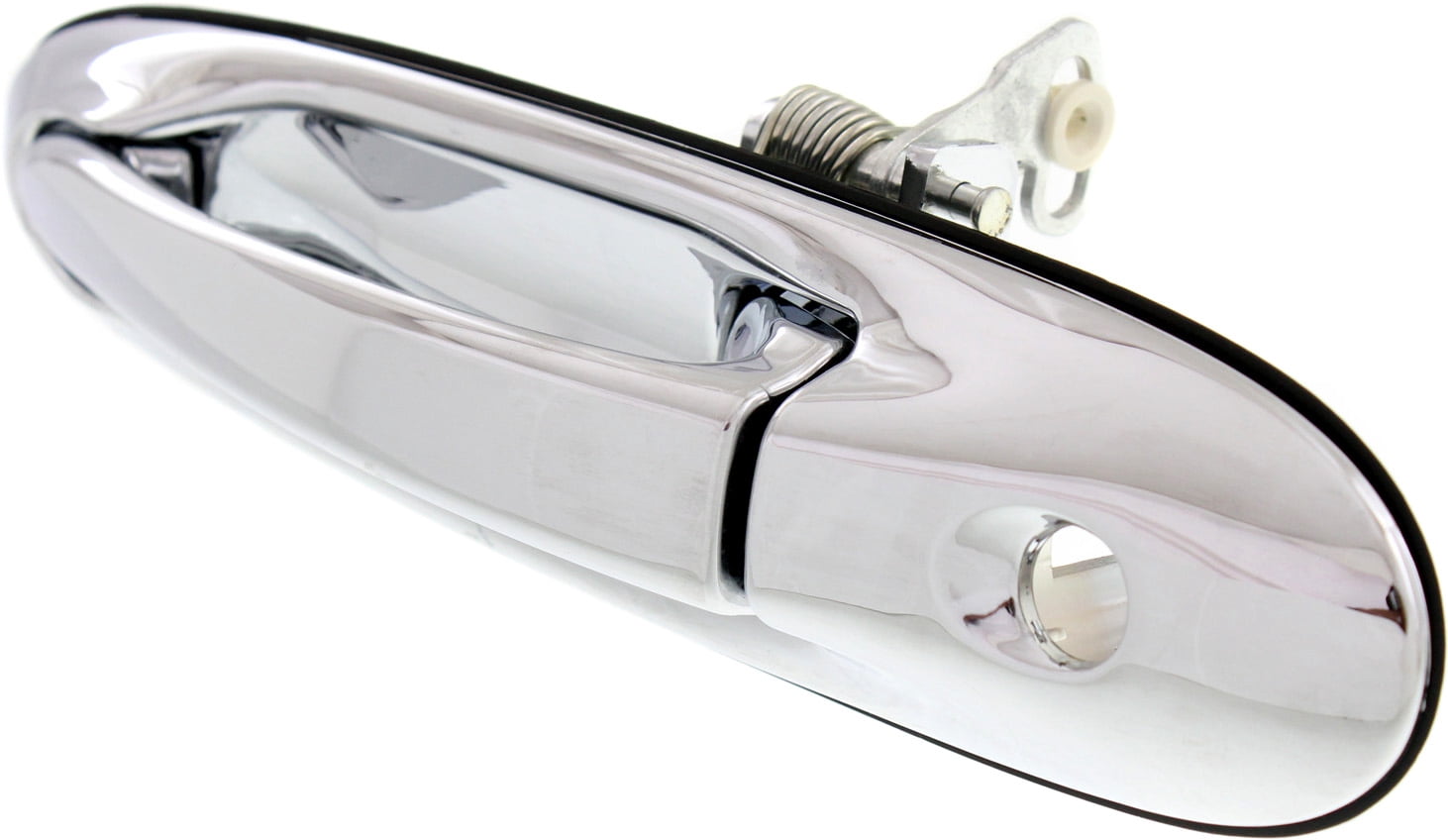 Replacement REPL462128 Exterior Door Handle Compatible with 1998-2002 Lincoln Town Car Front, Left Driver Chrome