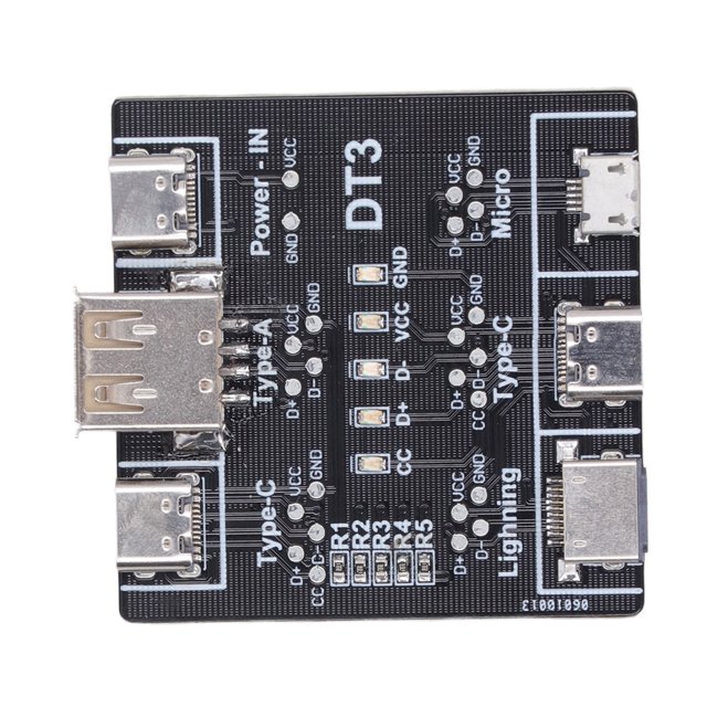 Probador de cable USB, tablero de detección de cable de datos Tablero de detección de cable USB Tablero de detección de cable de datos USB Tecnología innovadora Jadeshay A