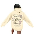 thumbnail image 4 of XIAOCHA WoMen's Valentine's Day Hoodie loose fit Long-Sleeve Hooded Pullover Bow-Accented Soft comfy Casual hoodies, 4 of 7