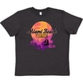 thumbnail image 3 of Inktastic Miami Beach Florida Vacation Sunset Youth T-Shirt, 3 of 5