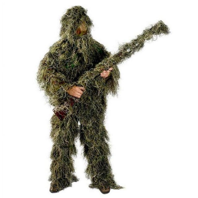 Traje Ghillie Al Aire Libre Para Niños, Traje De Camuflaje De Francotirador, Ropa De Camuflaje De Jungla, Equipo De Caza