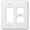 White, variant on Amerelle 935RDBK Moderne Wallplate 1 Rocker / 1 Duplex Steel Black 1-Pack