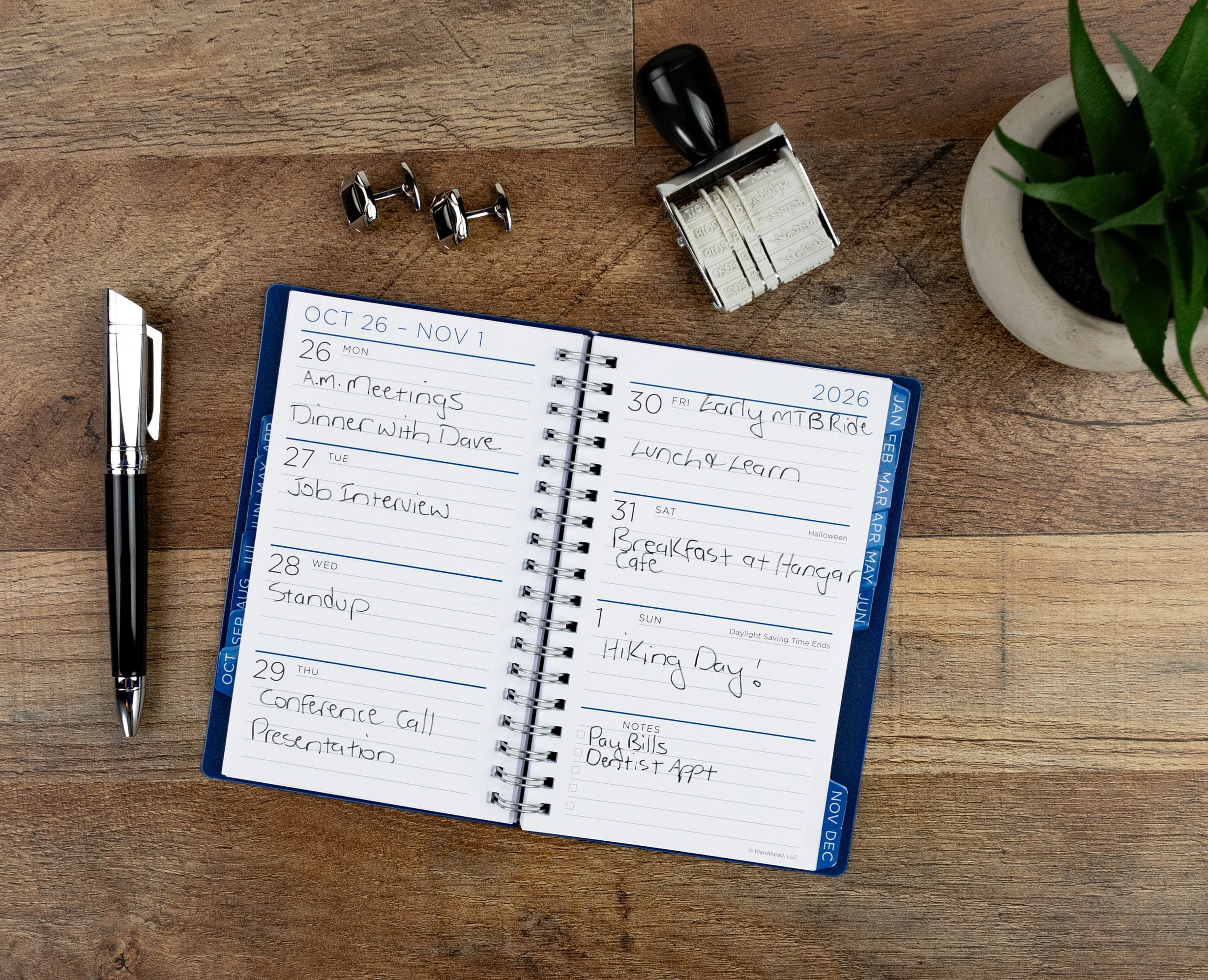 See It Bigger M/W Planner, Small (4.25" x 6.5"), Blue, 15-Month: Apr 2026 - Jun 2027