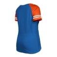thumbnail image 3 of Women's New Era  Royal Denver Broncos Throwback Raglan Lace-Up T-Shirt, 3 of 3
