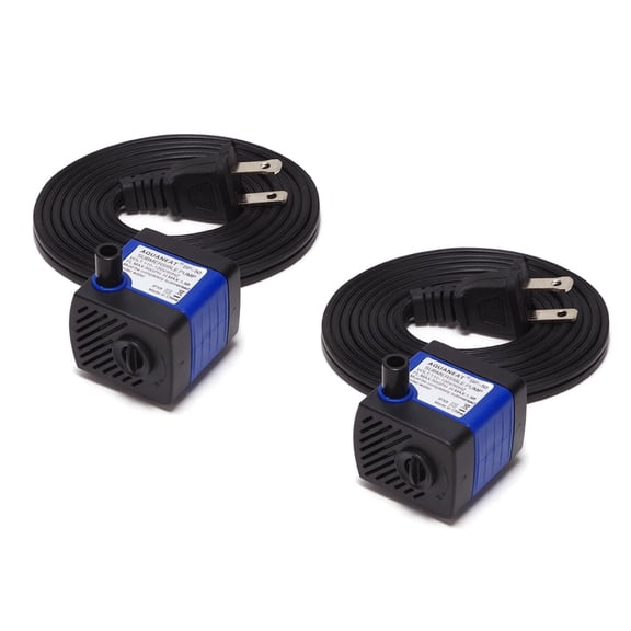 Aquaneat Small Aquarium Submersible Water Pump 50GPH Fountain Pump 2pcs