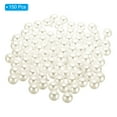 thumbnail image 3 of Unique Bargains Pendentifs Perles Fausses 12mm, Lot de 150 Perles Rondes Imitation Perles, Argent Beige, 3 of 6