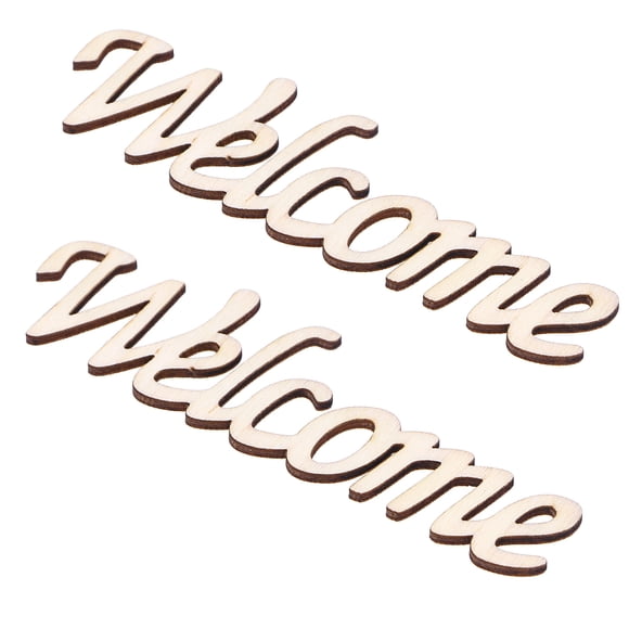 UPOUART 2Pcs Front Door Welcome Sign Rustic Decor Wood Material for Families and Friends Thanksgiving Decorations