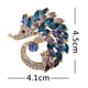 thumbnail image 2 of Broche pequeño y exquisito de erizo con diamantes de imitación y cristales, broche de aleación con forma de gota de aceite, 2 of 8