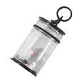 thumbnail image 4 of Esquirla Clear Figure Display Bag Mini Doll Pouch Keychain Portable Doll Storage Case Black with, 4 of 8