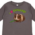 thumbnail image 4 of Inktastic I Love Guinea Pigs Boys or Girls Long Sleeve Toddler T-Shirt, 4 of 5