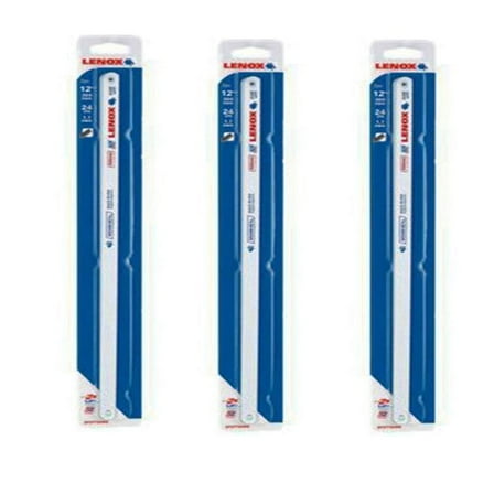LENOX Tools Hacksaw Blade, 12-inch, 24 TPI, 2-Pack 20161T224HE, 3 Pack