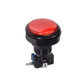 thumbnail image 5 of Botón de empuje para juegos de 46mm redondo, interruptor iluminado LED de 12V con microswitch para arcade, rojo, 2 piezas, 5 of 5