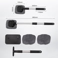 thumbnail image 2 of MesaSe Windshield Cleaner  Microfiber Car Window Cleaner with 4 Reusable and Washable Microfiber Pads and Extendable Handle Auto Inside Glass Wiper Kit  Windshield Cleaner Tool  Gray, 2 of 9