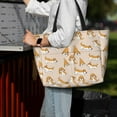 thumbnail image 6 of Large Beach Bags Water-resistant Sandproof - Beagle Dog cute cartoon Cute Beach Tote Bags for Women with Zipper, 6 of 6
