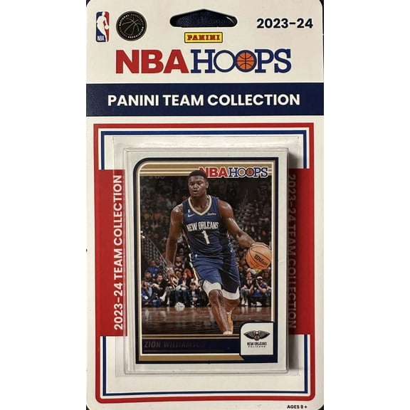 New Orleans Pelicans 2023 2024 Hoops Factory Sealed Team Set Featuring CJ McCollum and Zion Williamson with a Jordan Hawkins Rookie Card Plus
