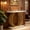 White Gold, variant on Fnova 40" Console Table, Faux Marble Entryway Table, Narrow Sofa Table with Geometric Metal Frame, Modern Accent Table for Living Room, Hallway, Foyer