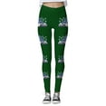 thumbnail image 5 of TAIAOJING Christmas Leggings for Women Leggings For Workout Out Leggings Christmas Print Color Block Pants Soft Stretchy Leggings, 5 of 5