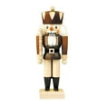 thumbnail image 2 of Alexander Taron 10.5" Free Standing Christian Ulbricht Handcrafted Natural Wooden King Nutcracker, 2 of 2