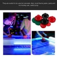 thumbnail image 3 of OULII Ensemble de Table de Hockey sur Glace Design Compact 1 Ensemble Poussoirs et Palets Rouges pour Maison et Voyage, 3 of 8