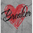 thumbnail image 2 of Heartbreaker Funny Valentines Day Women Plus Size Graphic Pullover Hoodie Brisco Brands 5X, 2 of 3