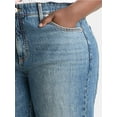 thumbnail image 4 of Terra & Sky Women's Plus High Rise Barrel Jeans, 28" Inseam, Sizes 16W-24W, 4 of 5