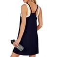 thumbnail image 5 of UVN Summer Dresses for Women Sleeveless Casual Shorts Jumpsuits Spaghetti Straps Romper Sundress with Pockets, 5 of 9