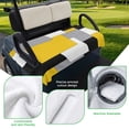 thumbnail image 5 of Golf Cart Seat Covers for 2 Seater,Yellow Grey Black Geometric Microfiber Cart Seat Towel Blanket,Middle Century Art Abstract Aesthetics Absorbent Bench Seats Protector for Golf Course 51"x31", 5 of 9
