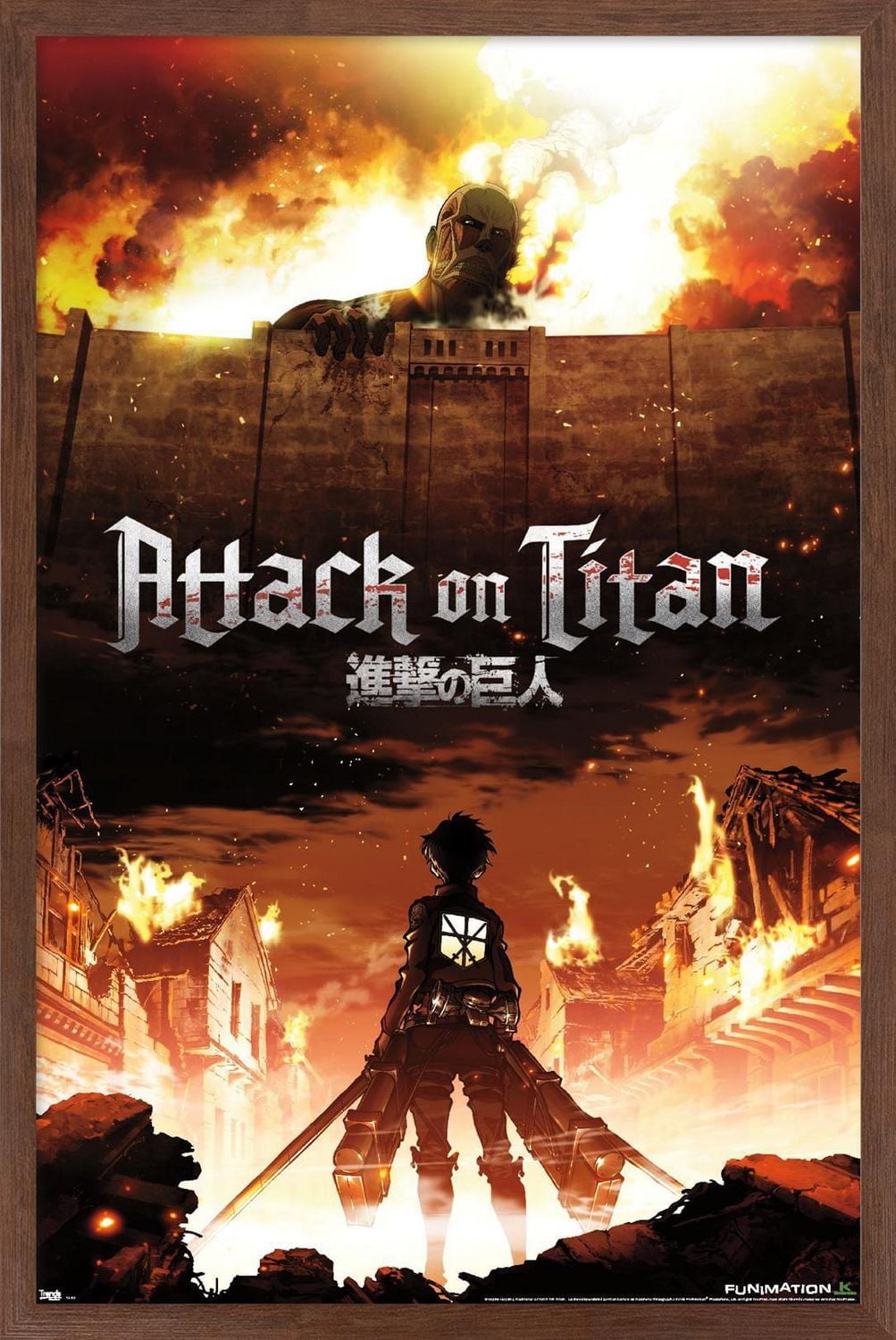 Attack on Titan - Fire Wall Poster, 22.375" x 34"