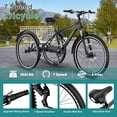 thumbnail image 2 of MOONCOOL Adult Tricycle, 7 Speed Three Wheel Bike Tricycle Cruiser Trike, 24/26/27.5 Inch Adults Trikes with Shopping Basket, Exercise Men's Women's Tricycles, 2 of 6