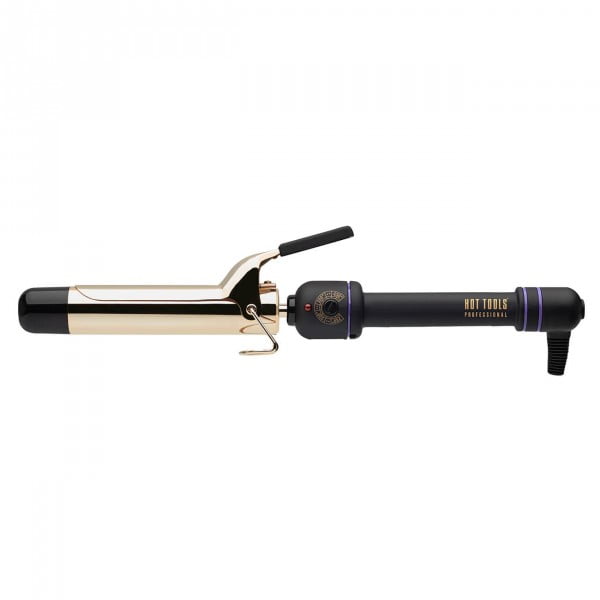 Hot Tools Gold and Black Professional Curling Iron, 1.25 inch