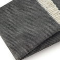 thumbnail image 4 of Soft Dark Gray Links Pattern Throw Blanket, 4 of 5