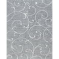 thumbnail image 3 of Bliss Rugs Transitional Floral 7'10'' x 10'2'' Silver and White Polypropylene Indoor Area Rug, 7'10'' x 10'2'', 3 of 10