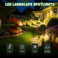 thumbnail image 2 of Romwish Outdoor Landscape Spotlights 12W, 120V Plug-in LED Lighting, 1200LM IP65 Waterproof, Adjustable Spot Lights for Yard, Garden, Tree & Driveway, 3000K Warm White, 2Pack, 2 of 5
