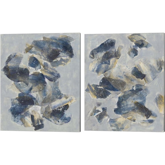 Great Art Now Crystal & Stone by Joyce Combs 2 Piece Canvas Art Set Each 12"W x 15"H