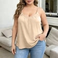 thumbnail image 2 of WULMLEO Women's Casual Plus Size Tank Top Spaghetti Strap Cami Lightweight Summer Top Complexion 3XL, 2 of 4