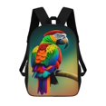 thumbnail image 1 of Loro-theme Backpack, Campus style schoolbag Bookbag with Adjustable Shoulder Straps And Large Zip Compartment, Unisex Travel Bags., 1 of 6