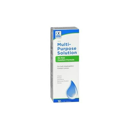 4 Pack Quality Choice Multi-Purpose Solution For Contact Lens 12oz Each