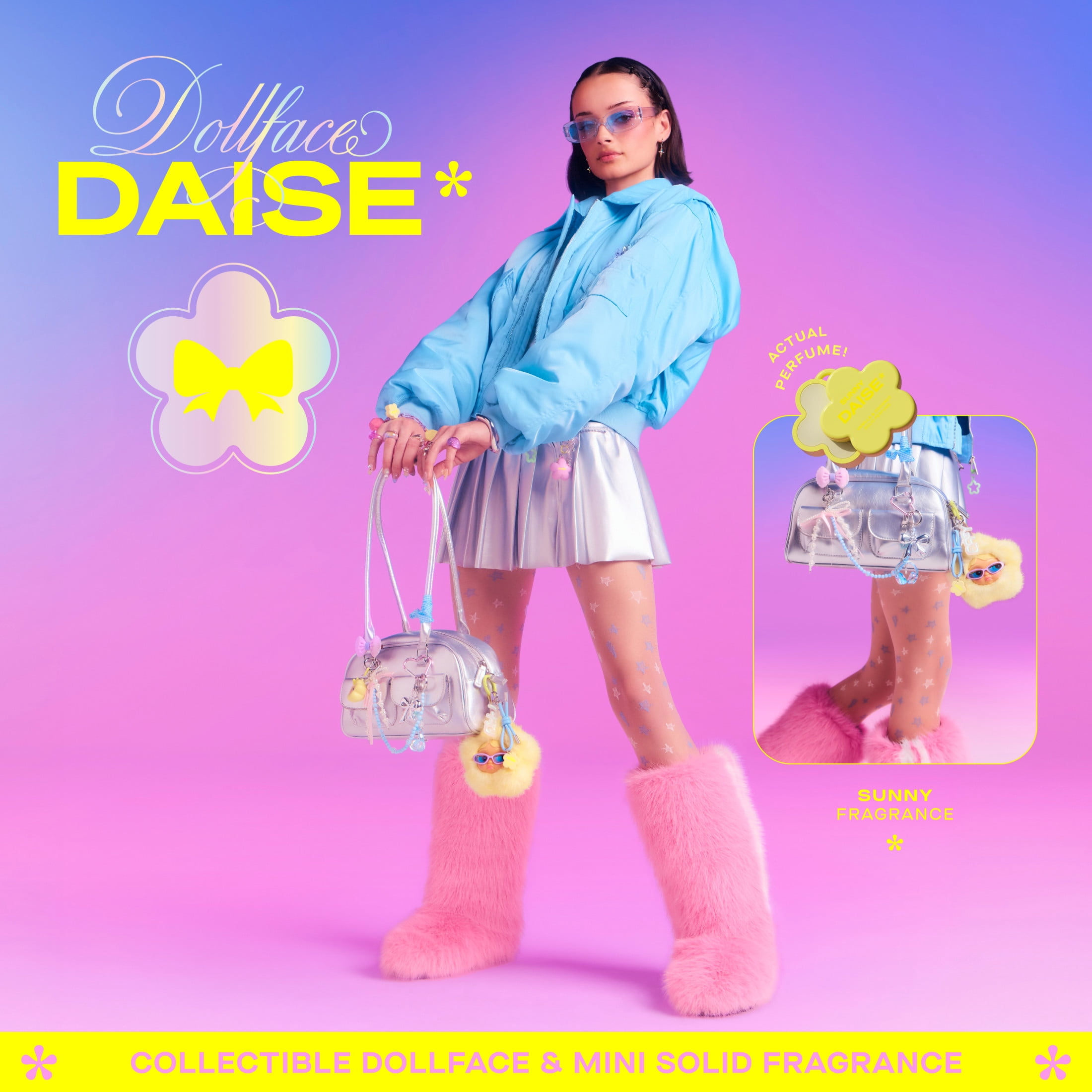 DAISE Blind Box Mystery Dollface Charm & Mini Solid Fragrance, 1 Set | Fragrance 1 g / 0.03 OZ