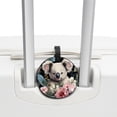 thumbnail image 3 of Koala 2Pcs PU Leather Round Luggage Tags with Privacy Cover and Name ID Tag for Suitcase, Handbags, Backpacks, School Bags, 3 of 6